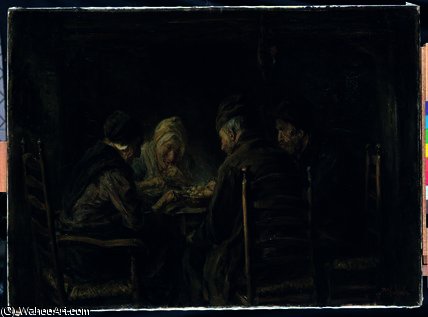 The Potato Eaters — Иосиф Израиль