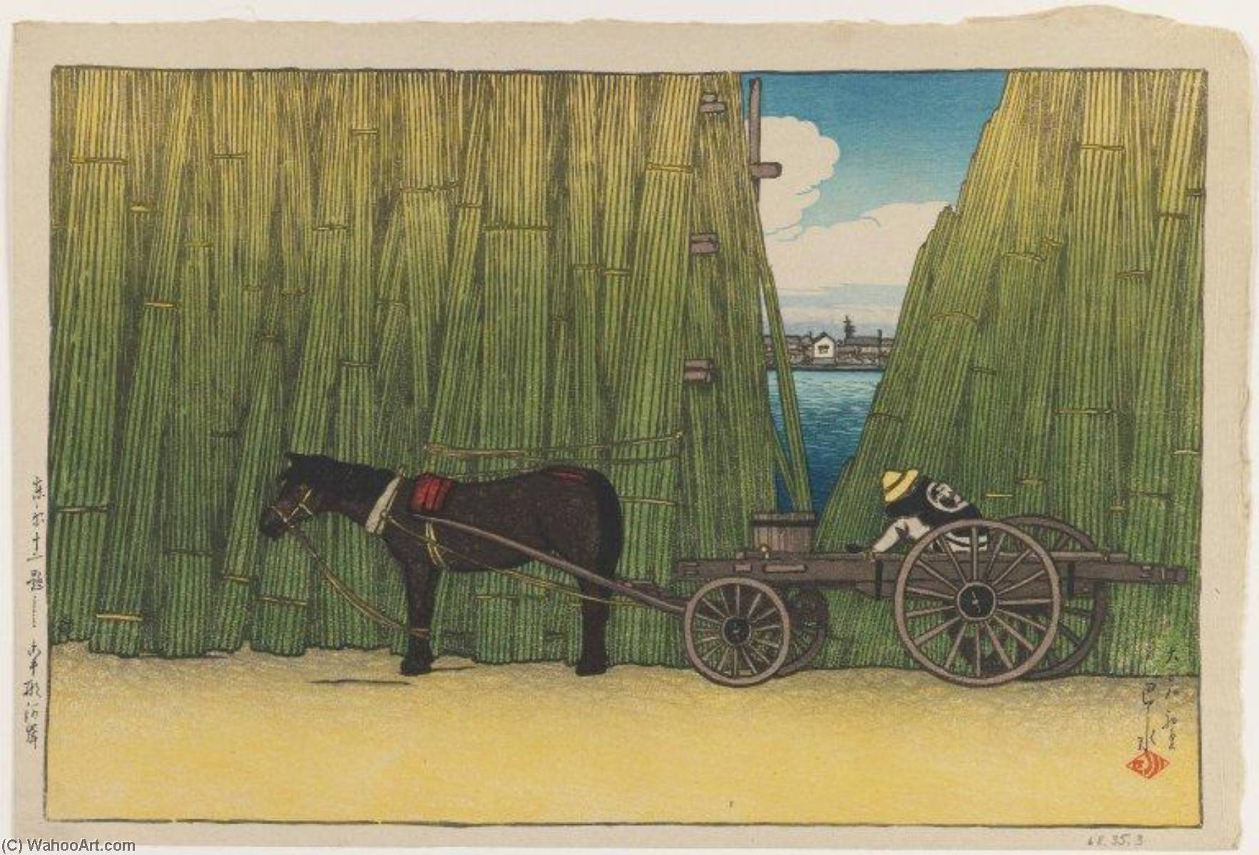 Tokyo, 12 Dai Komatogashi — Hasui Kawase
