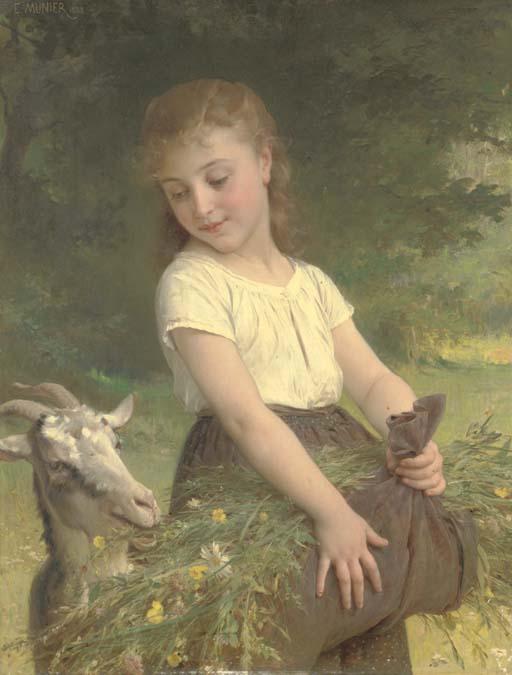 Gathering Wild Flowers — Émile Munier