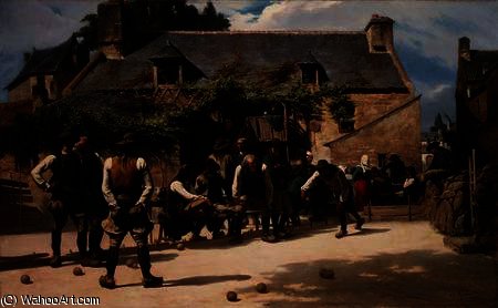 The Game Of Boules At Pont-aven — Charles Giraud
