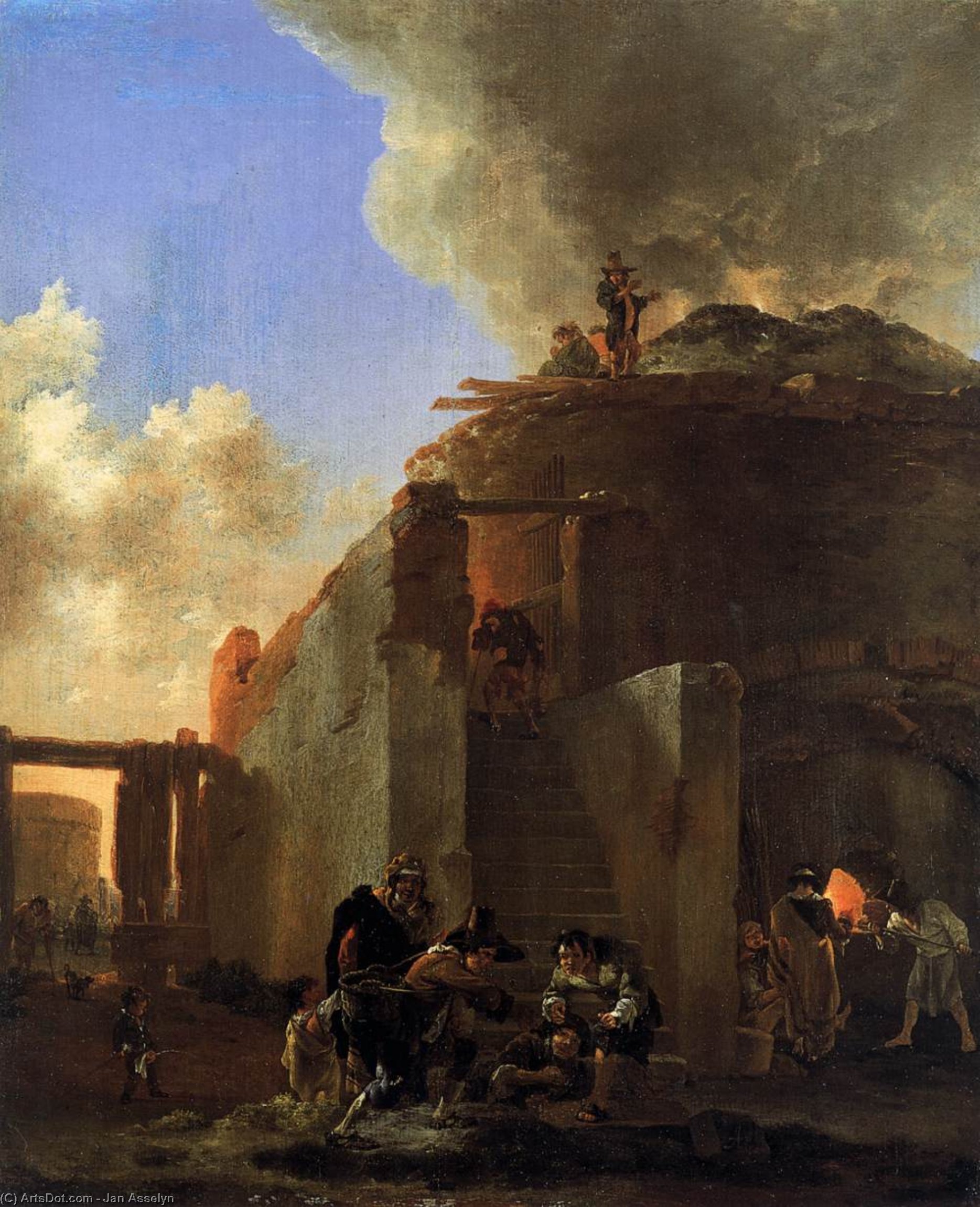 Beggars In Front Of A Roman Limekiln — ヤン・アッセリン
