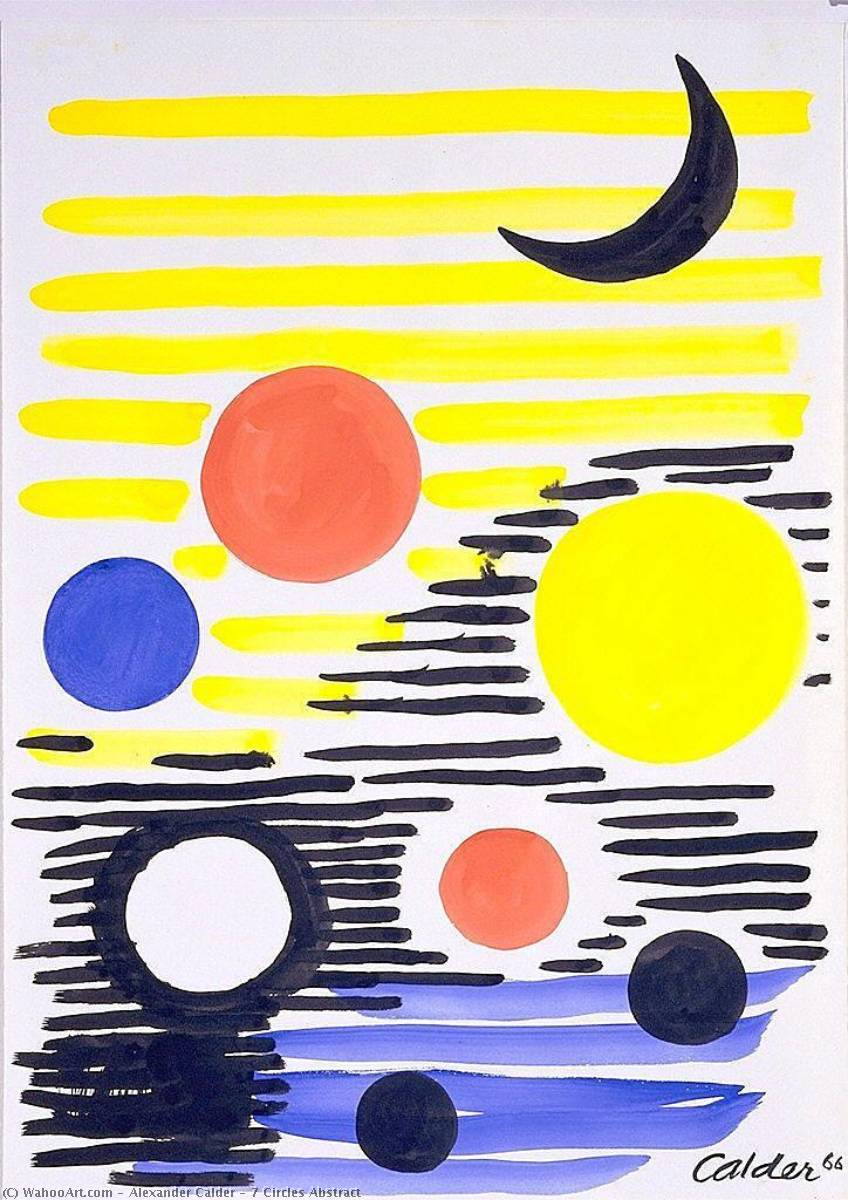 7 Circles Abstract — アレクサンダー・ミルヌ・カルダー