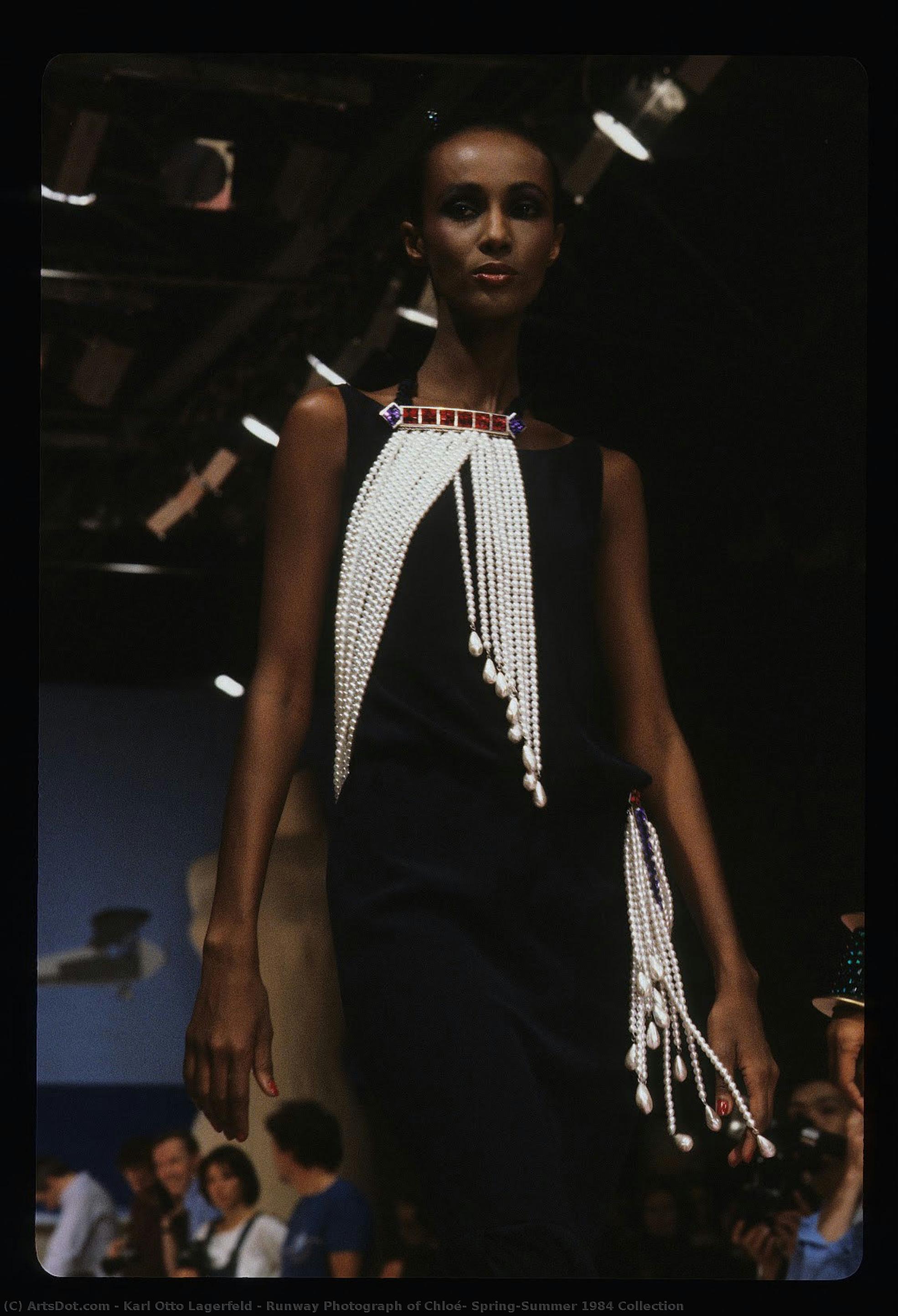 Runway Photograph Of Chloé, Spring/summer 1984 Collection — Karl Otto Lagerfeld