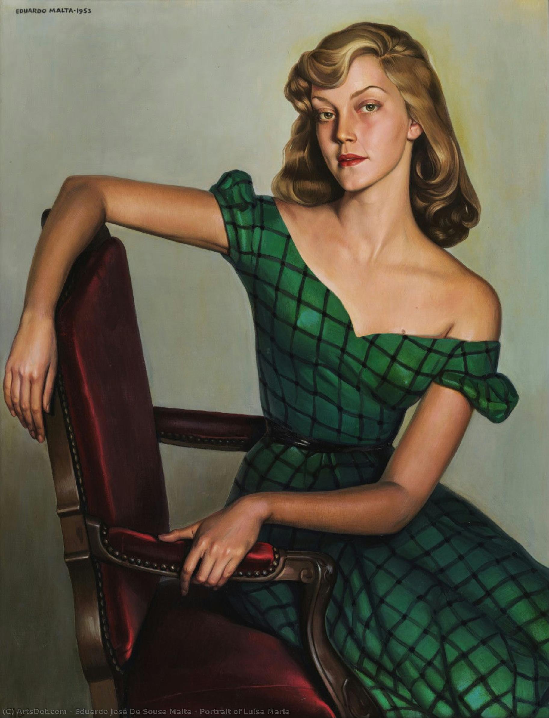 Portrait Of Luísa Maria — Eduardo José De Sousa Malta