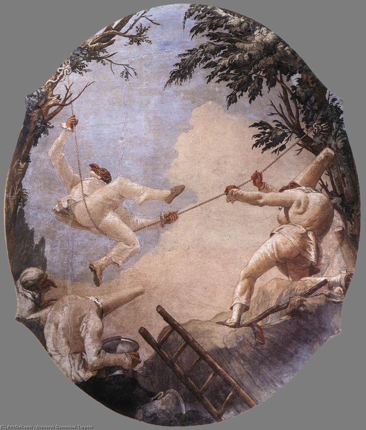 The Swing Of Pulcinella — Giovanni Domenico Tiepolo
