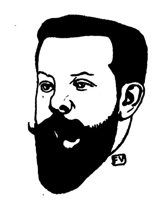 Portrait Of French Poet Pierre Quillard — Félix Vallotton