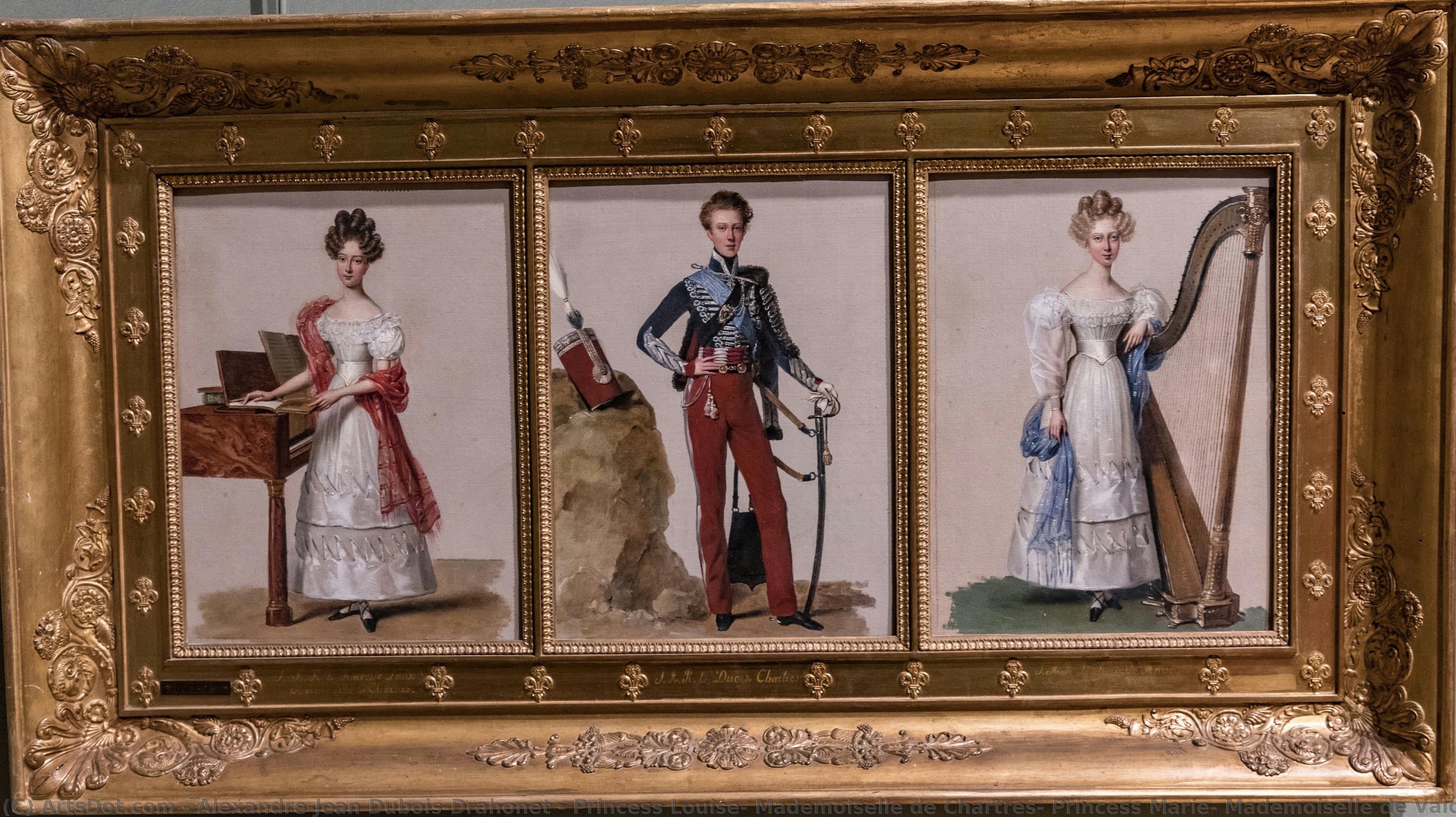 Princess Louise, Mademoiselle De Chartres, Princess Marie, Mademoiselle De Valois, H. R. H. The Duke Of Chartres — Alexandre-jean Dubois-drahonet