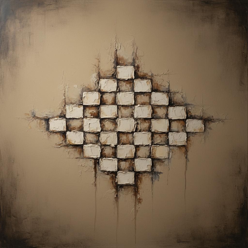 Monolithic Fragments Of Memory In Earthy Tones And Distressed Sepia Impasto — David Moreau
