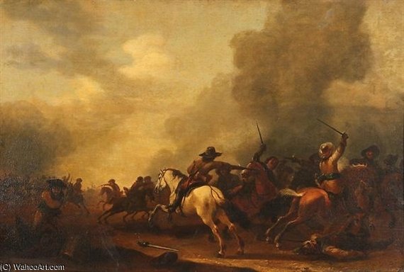 Calvary Skirmish — Abraham Van Der Hoef