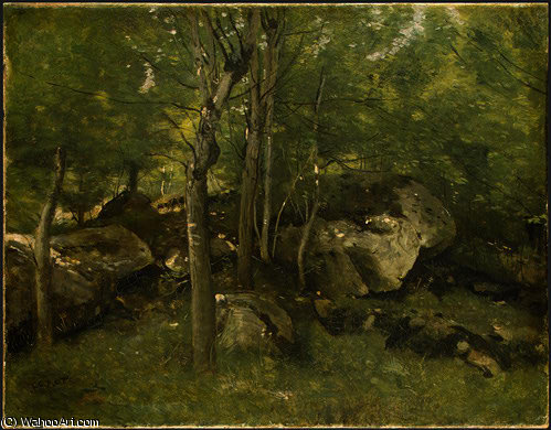 Rocks In The Forest Of Fontainebleau — Žan-batist Kamil Korote