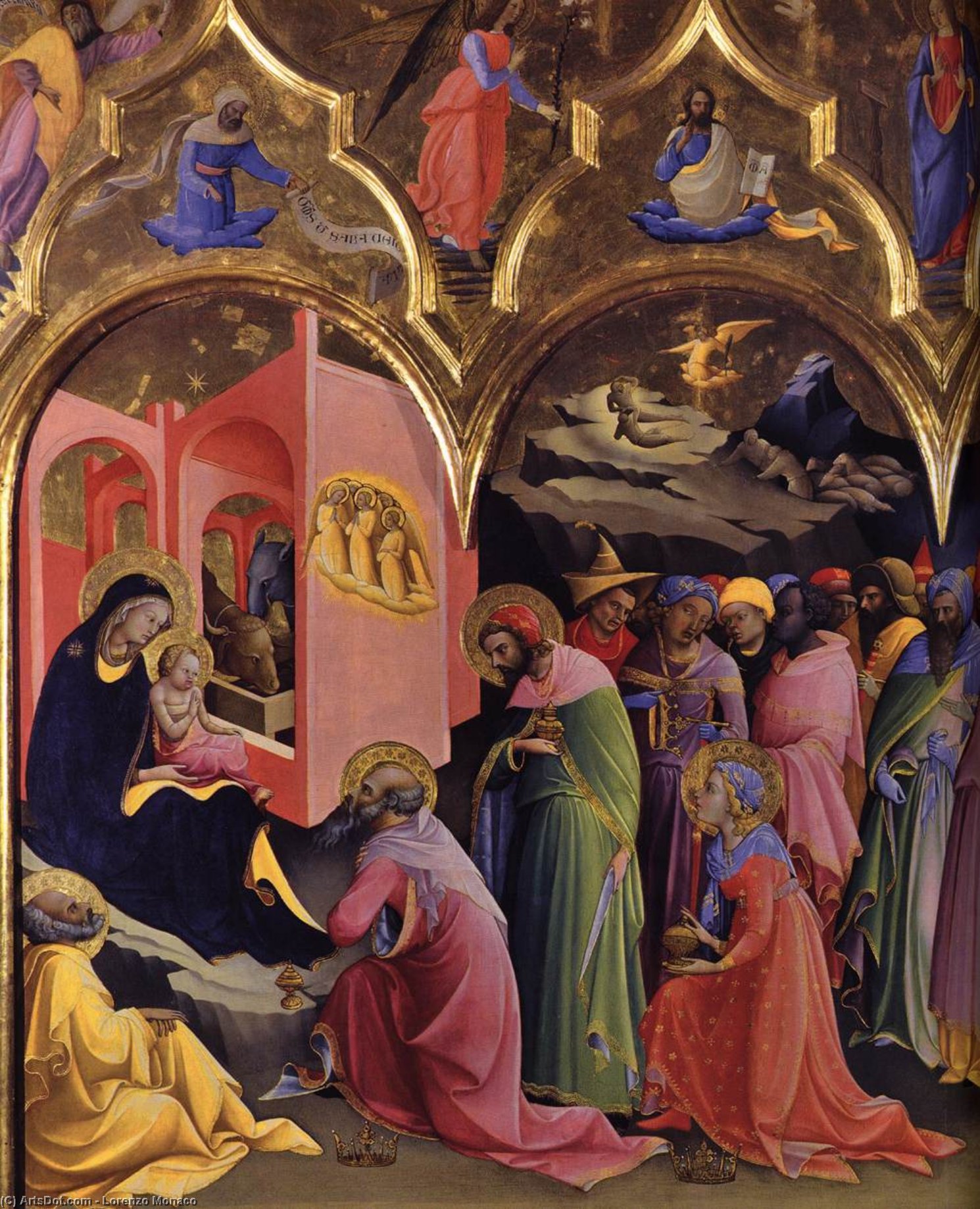 Anbetung Der Könige (detail) — Lorenzo Monaco