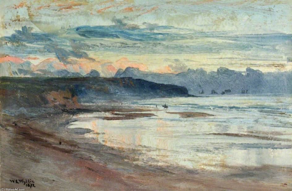 A Coastal Scene At Sunset — William Lionel Wyllie