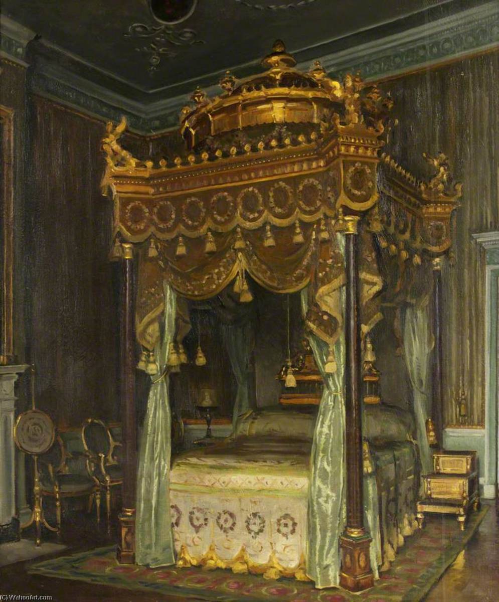 State Bed At Osterley Park — William Bruce Ellis Ranken