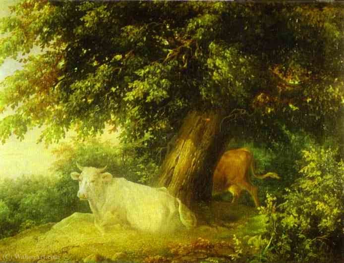 Landscape With Cows — Mikhail Lebedev