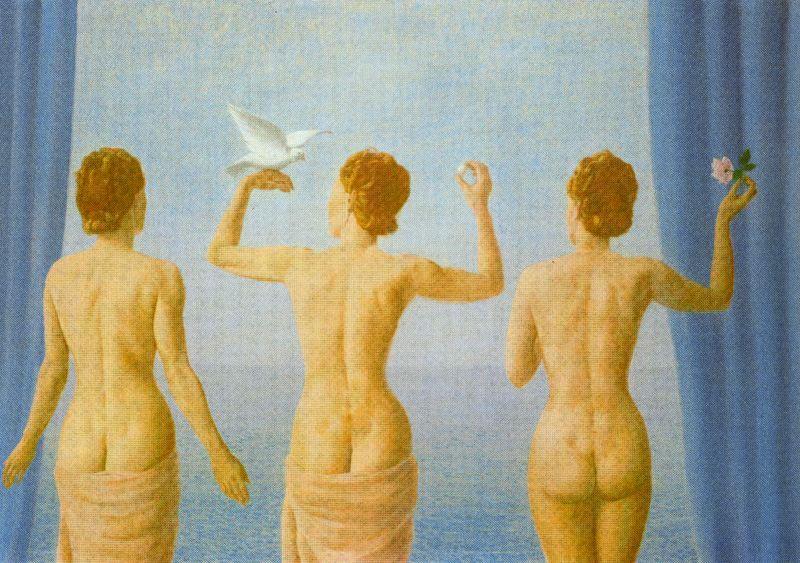 El Claro En Las Nubes (la Calma) — René Magritte
