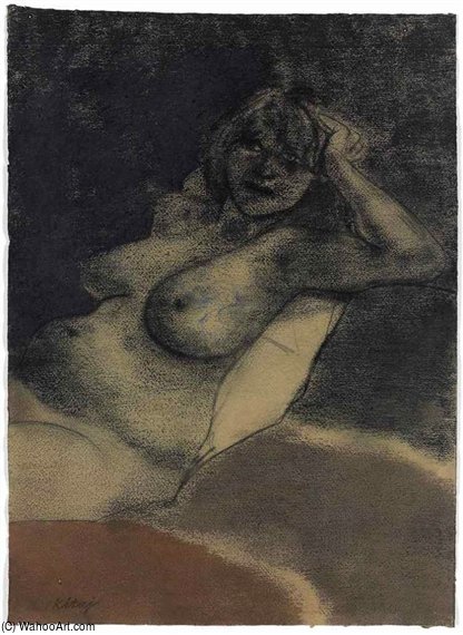 Marynka Pregnant — Ronald Bruks Kitaj