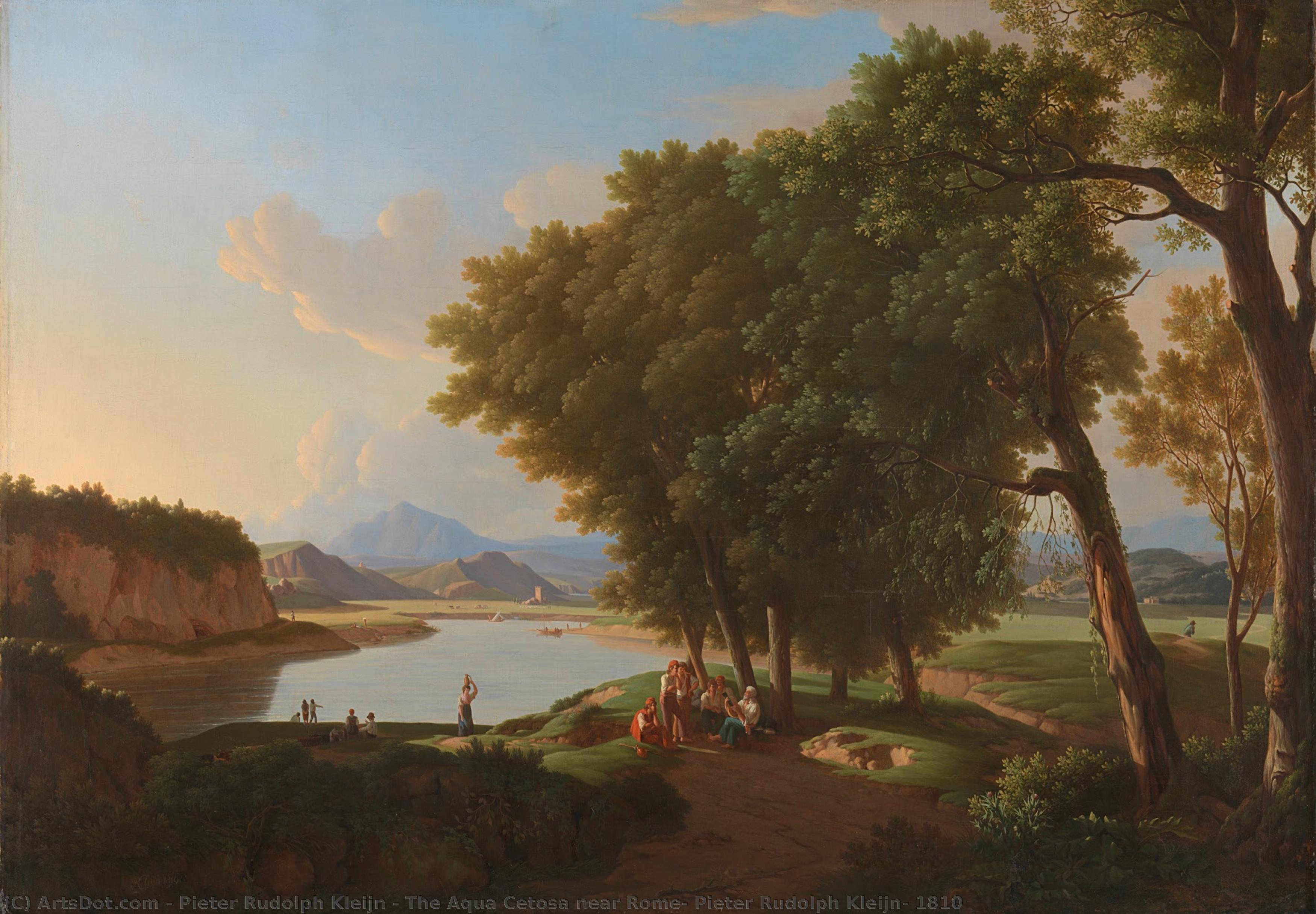 The Aqua Cetosa Near Rome, Pieter Rudolph Kleijn, 1810 — Pieter Rudolph Kleijn