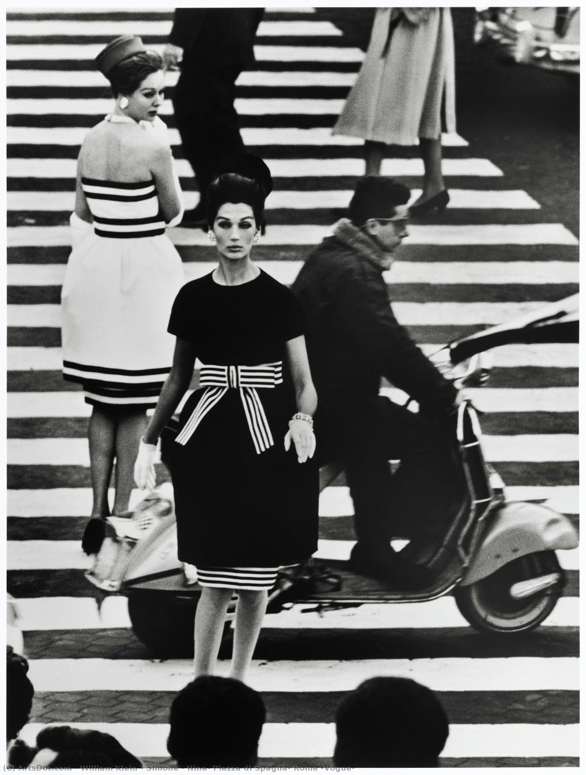 Simone + Nina, Piazza Di Spagna, Rome (vogue) — William Klein