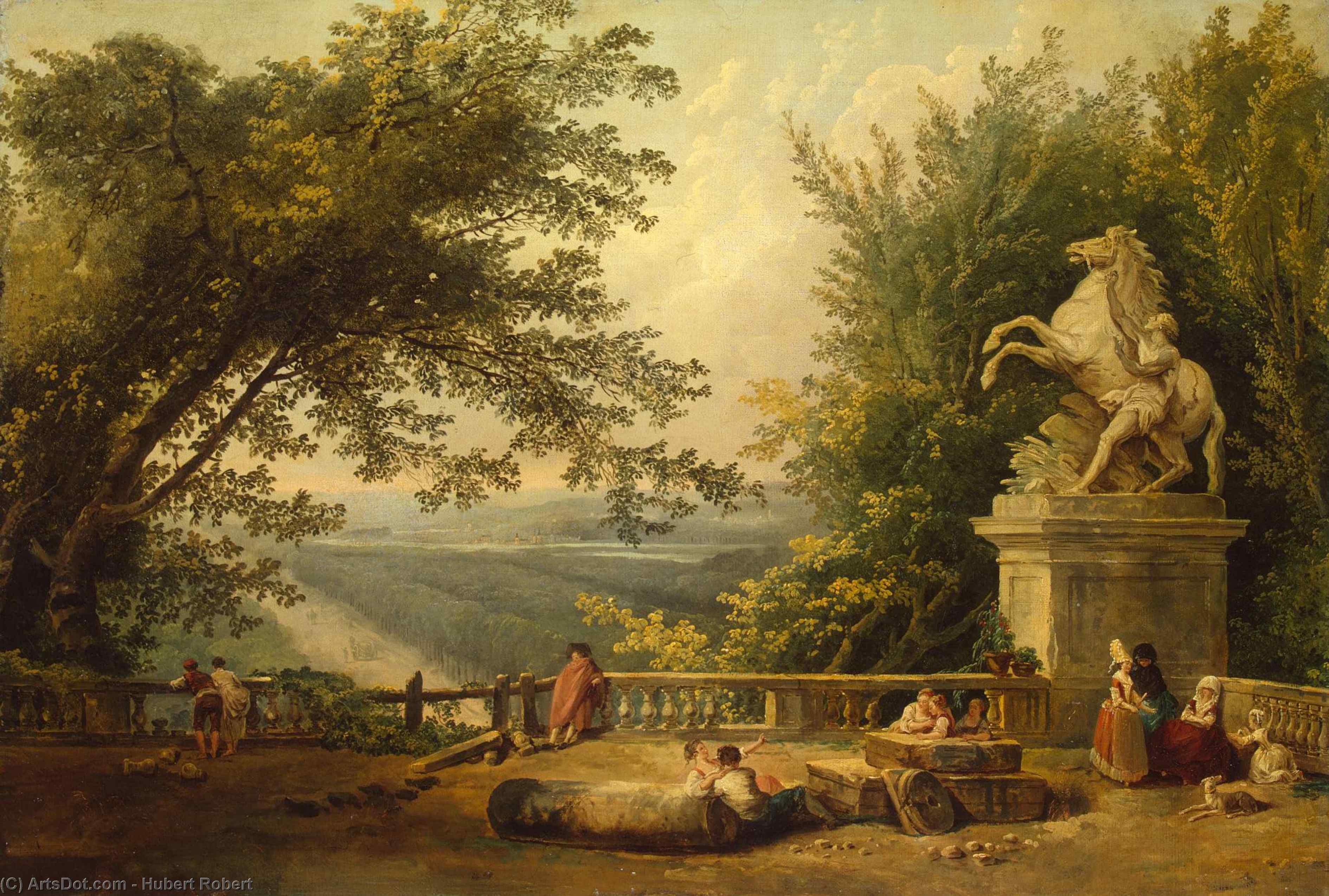 Ruins On The Terrace In Marly Park — Hubert Robert