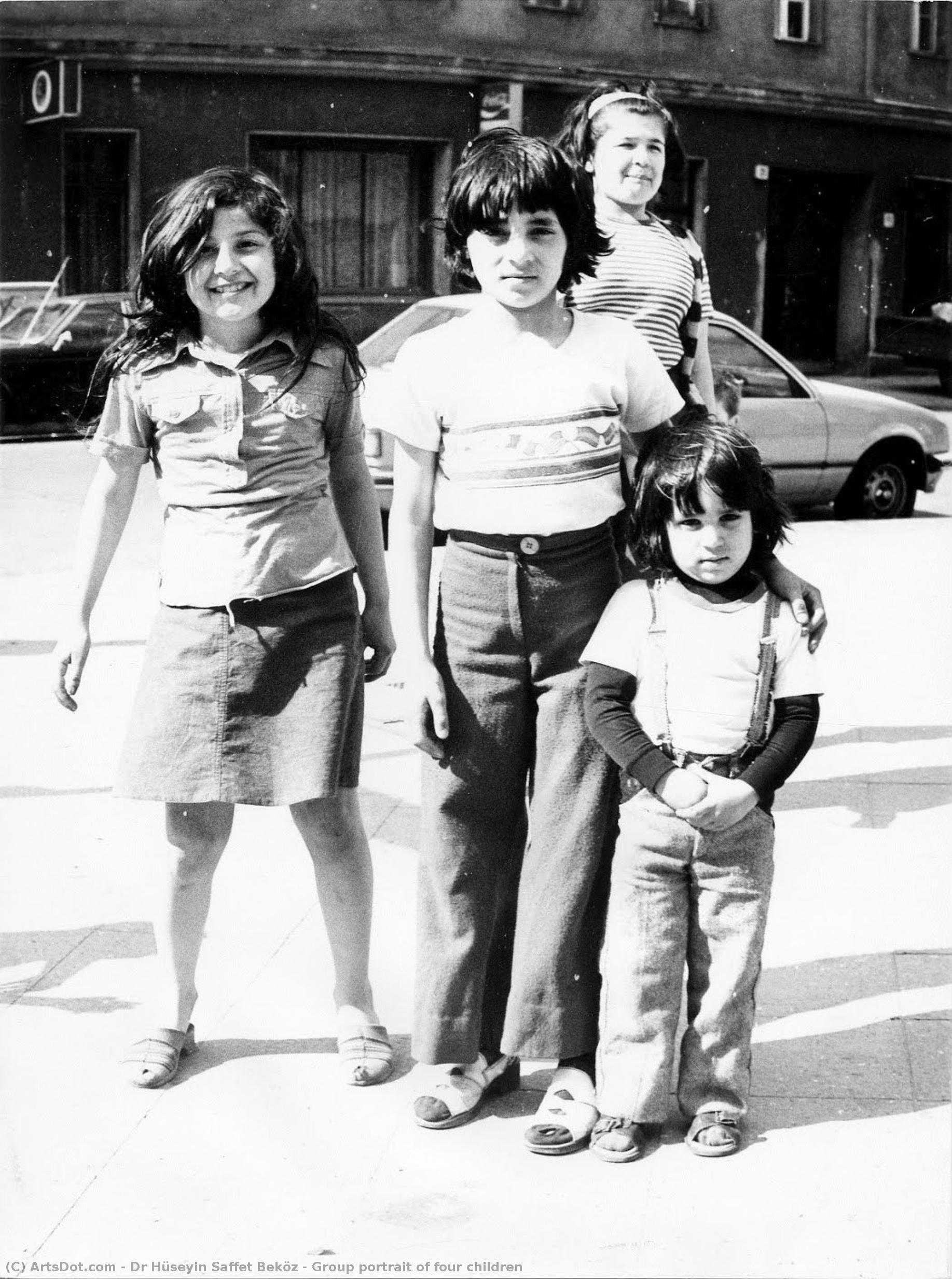 Group Portrait Of Four Children — Dr Hüseyin Saffet Beköz