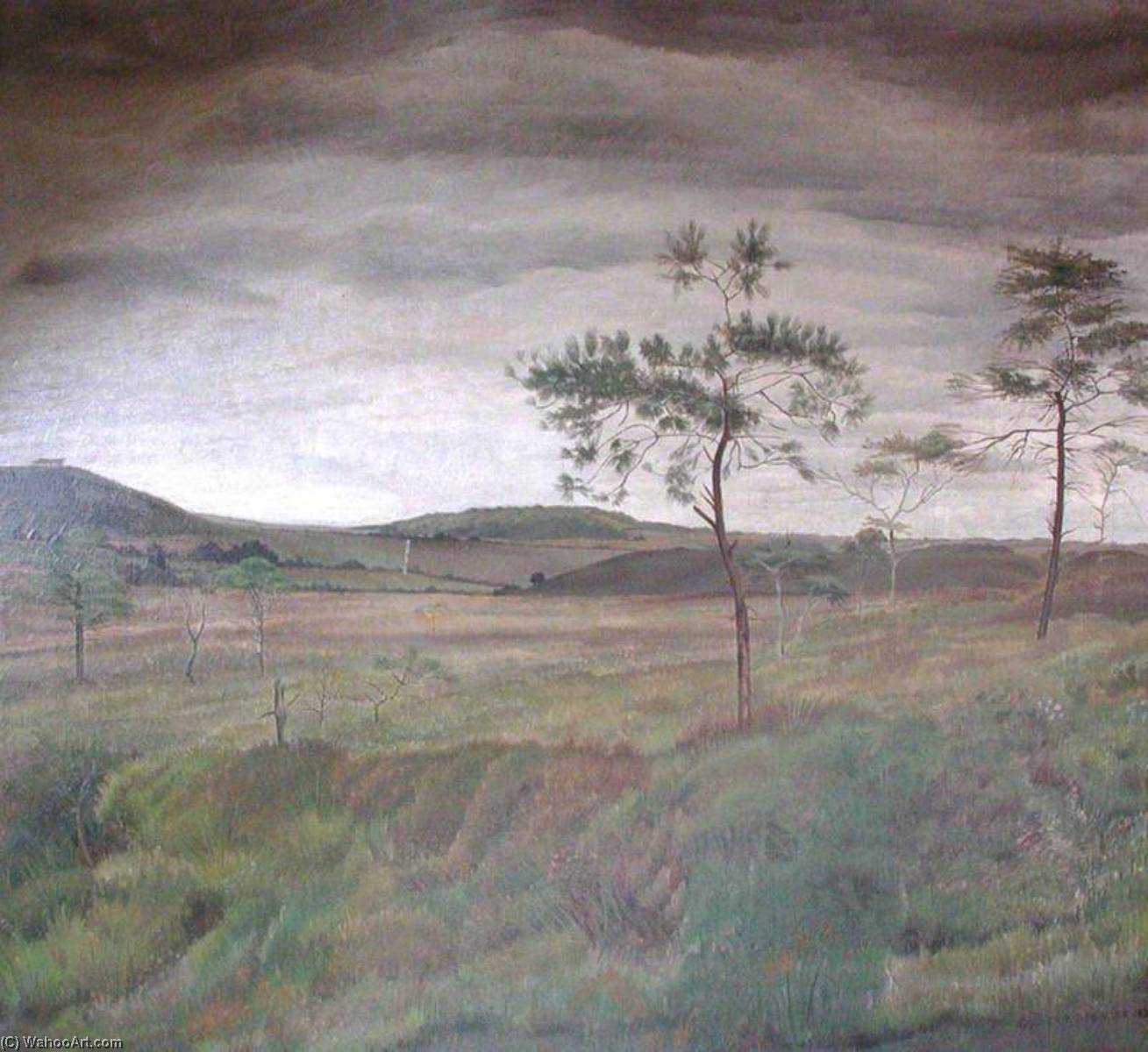 View Of Egdon Heath From The Crest Of Clouds Hill, Looking North — Gilbert Spencer