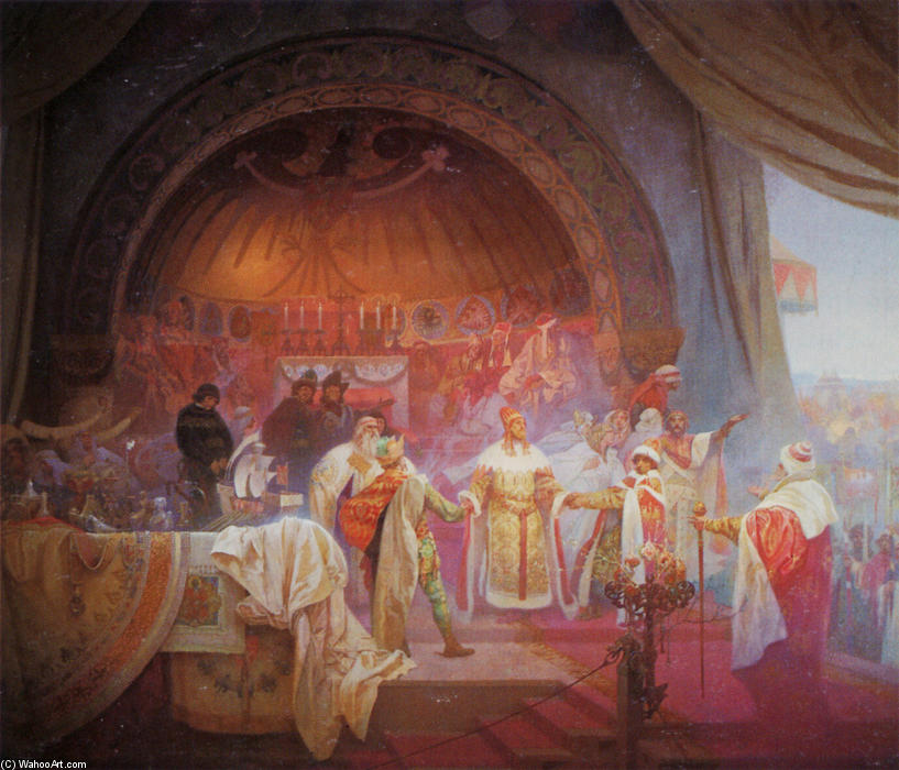 The Bohemian King Premysl Otakar Ii. The Union Of Slavic Dynasties — Alphonse Mucha
