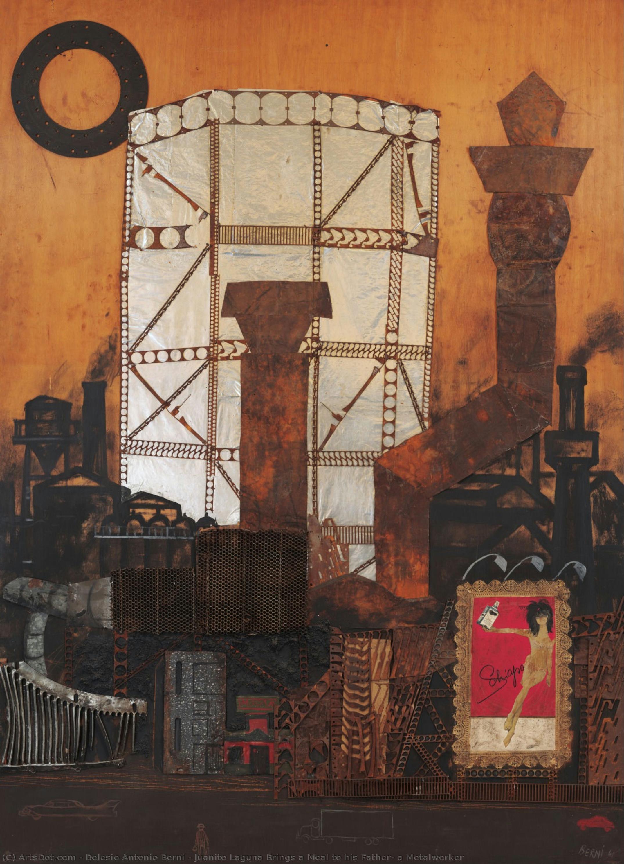 Juanito Laguna Brings A Meal To His Father, A Metalworker — Delesio Antonio Berni