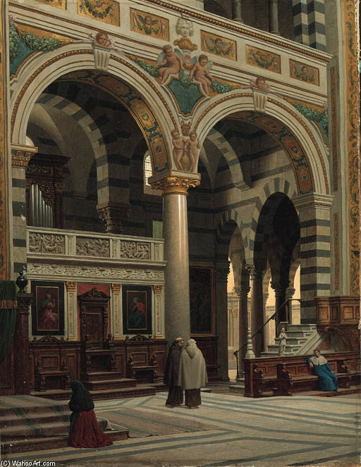 Interior Of The Dome In Pisa — Heinrich Hansen
