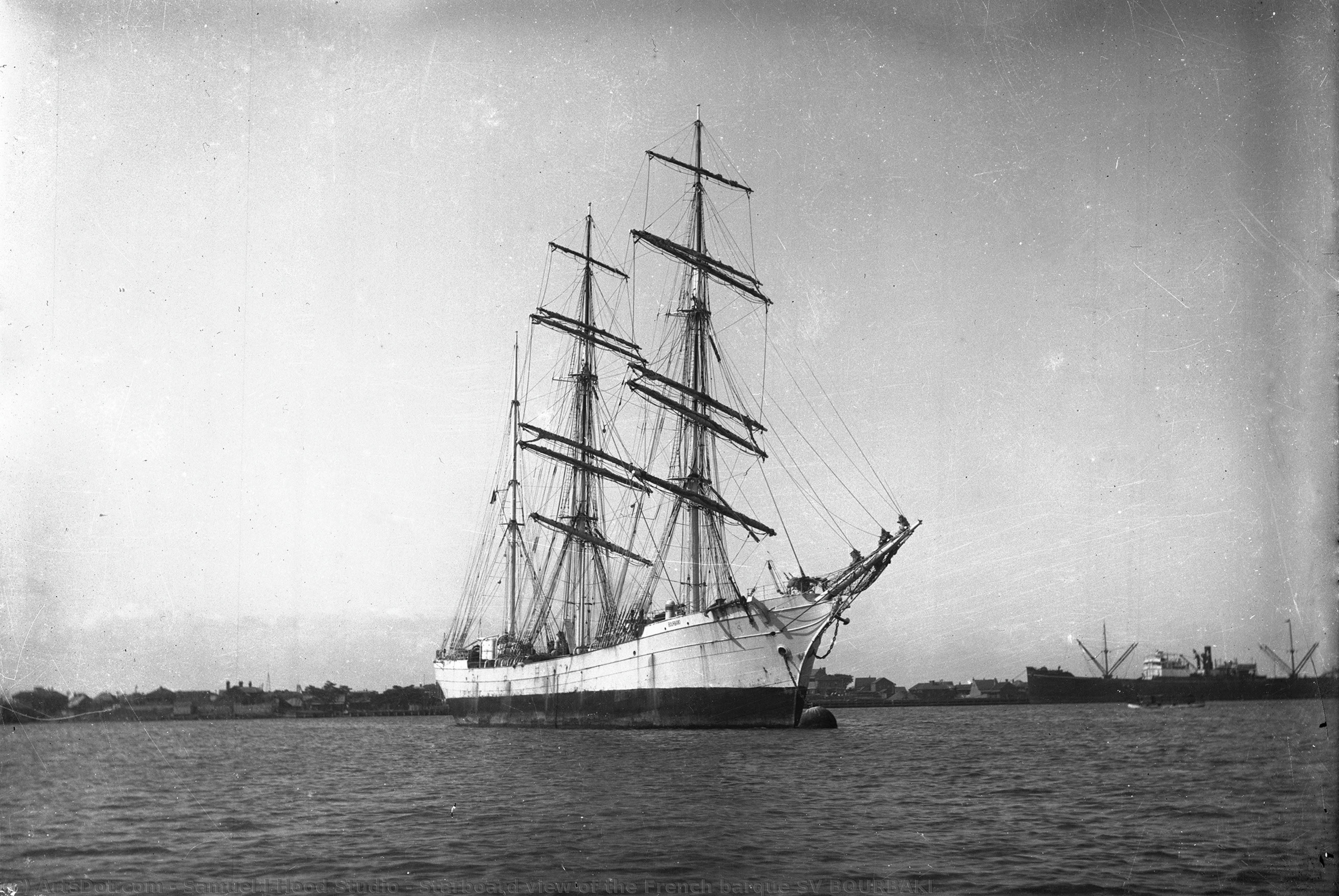 Starboard View Of The French Barque Sv Bourbaki — Samuel J Hood Studio