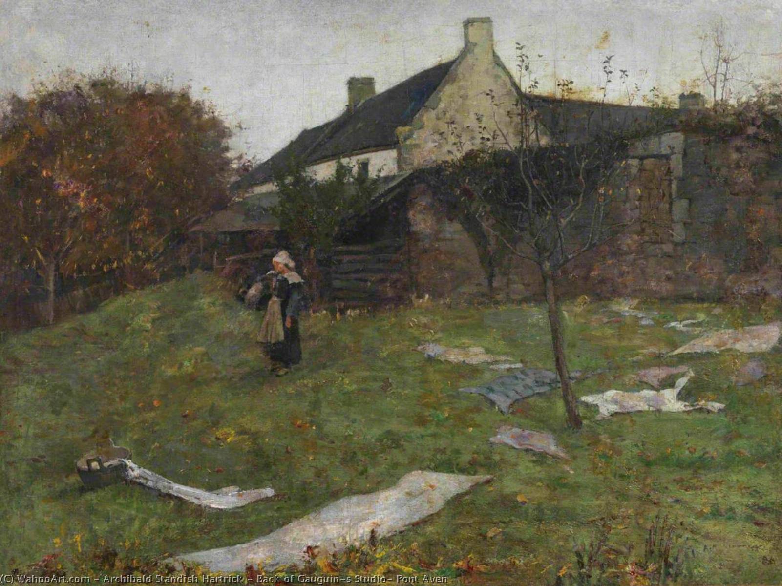 Back Of Gauguin's Studio, Pont Aven — Archibald Standish Hartrick