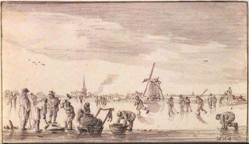 Winter Landscape With Skaters And Fishermen — Jan Josephszoon Van Goyen