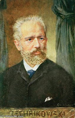 Portrait Of Piotr Ilyich Tchai — Albert Eichhorn