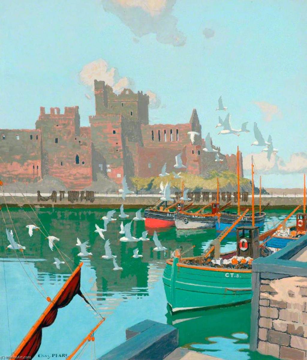 Isle Of Man Peel Castle (british Railways Poster Artwork) — Charles Pears