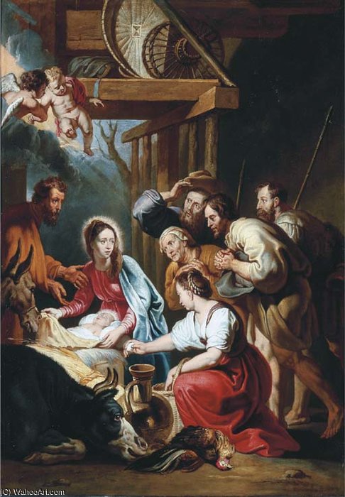 Nativity — Willem Van Herp The Elder