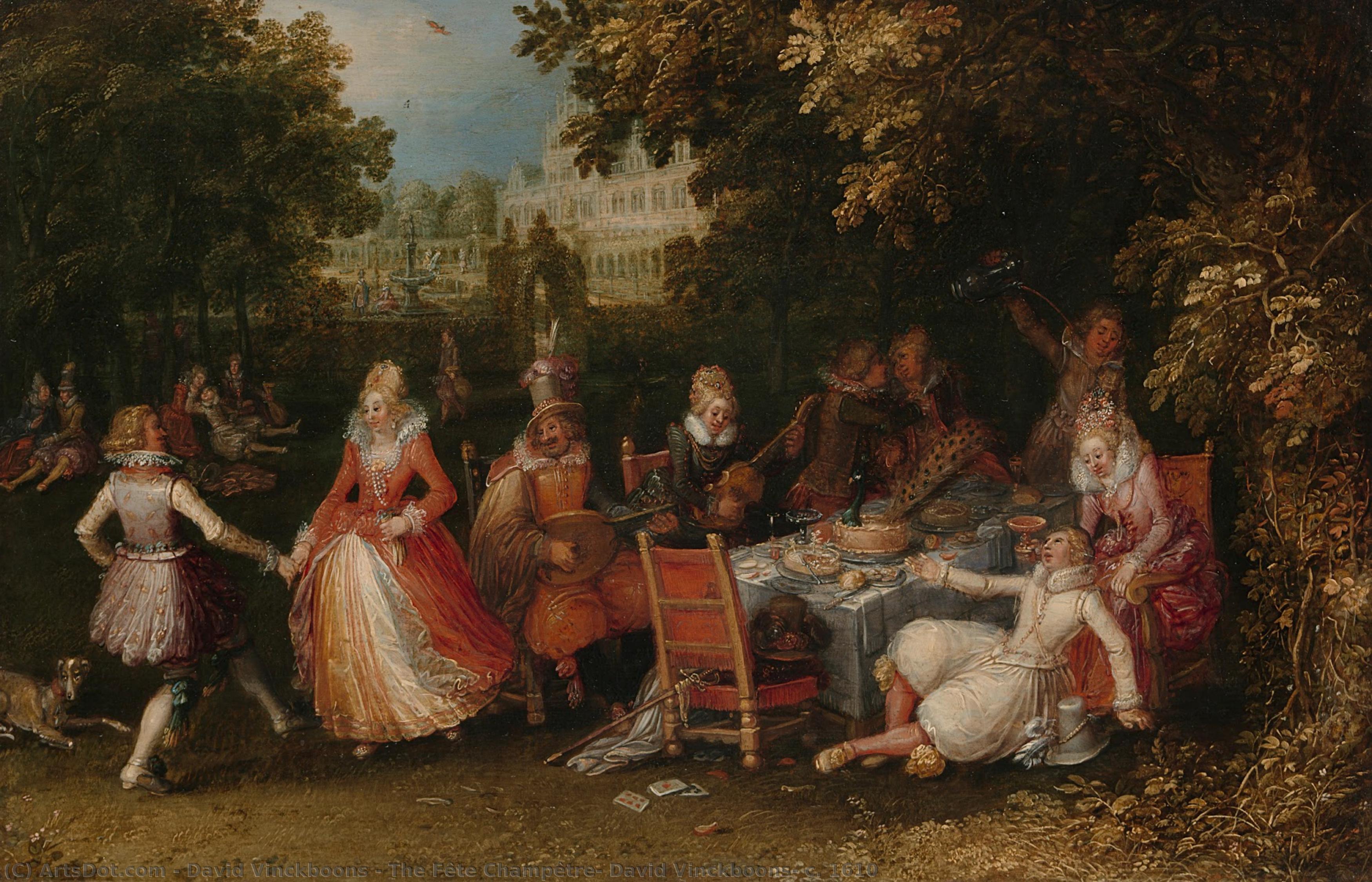 The Fête Champêtre, David Vinckboons, C. 1610 — David Vinckboons