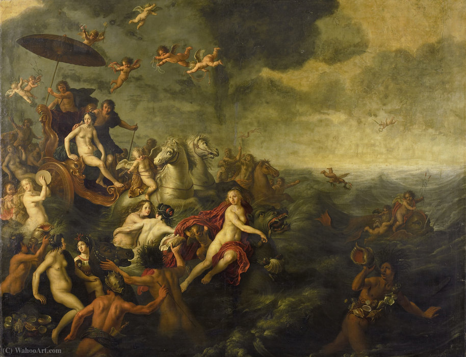 Triumph Of Acis And Galatea — Adriaen Van Nieulandt The Younger