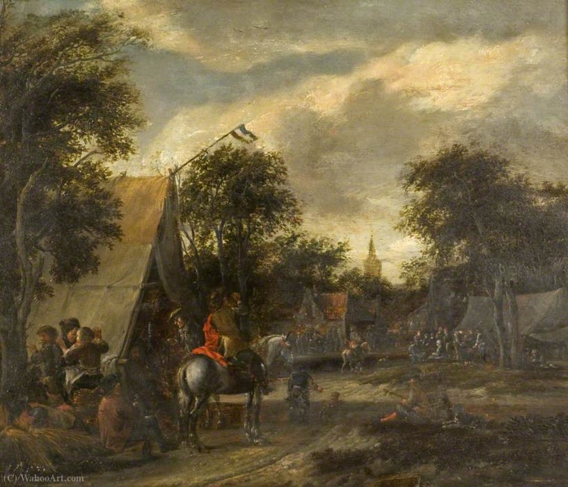 A Village Kermesse — Salomon Rombouts