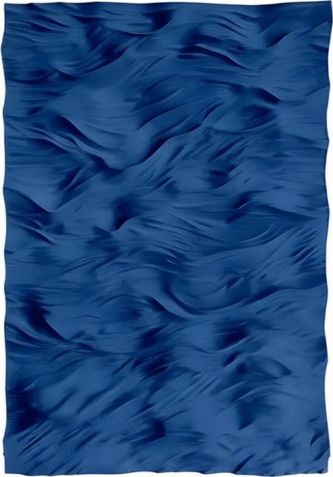 Textured Blue Abstract Wall Hanging – Modern Fabric Art