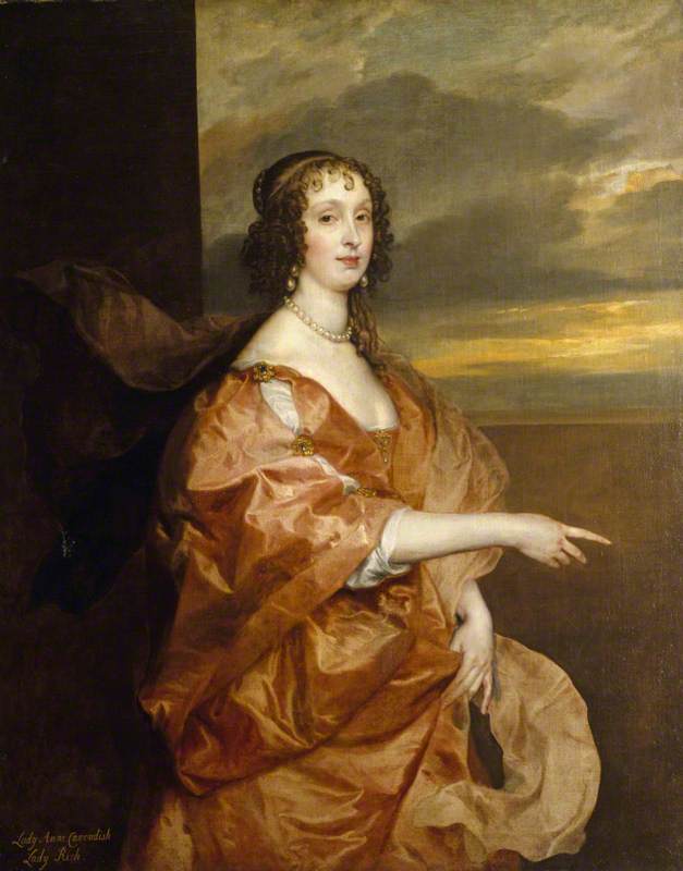 The Honourable Anne Boteler (c.1610–1669), Countess Of Newport, Later Countess Of Portland — Антони Ван Дик
