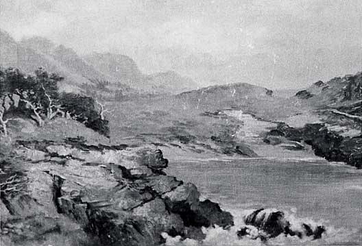 California Seacoast, (painting) — Von Luerzer
