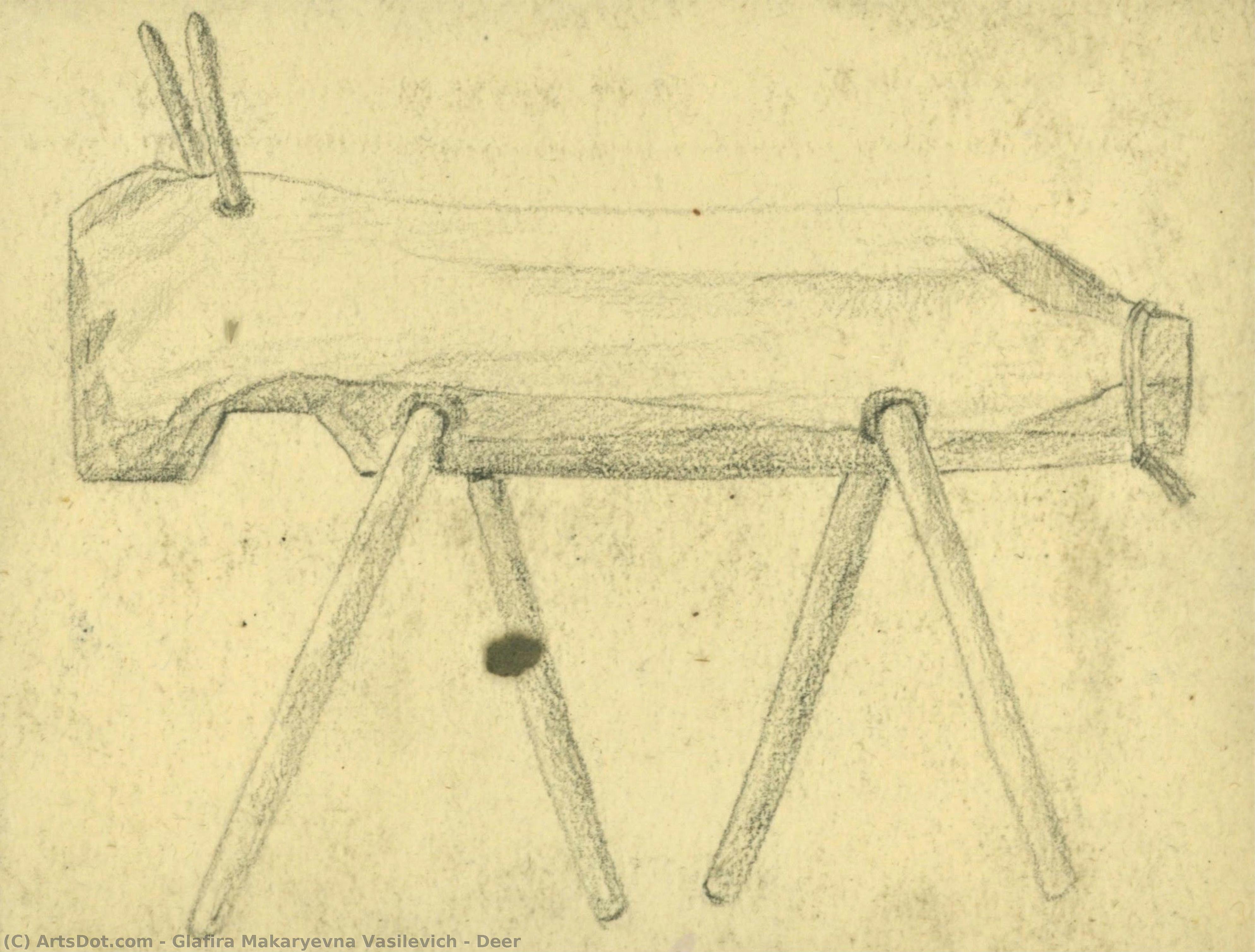Deer — Glafira Makaryevna Vasilevich
