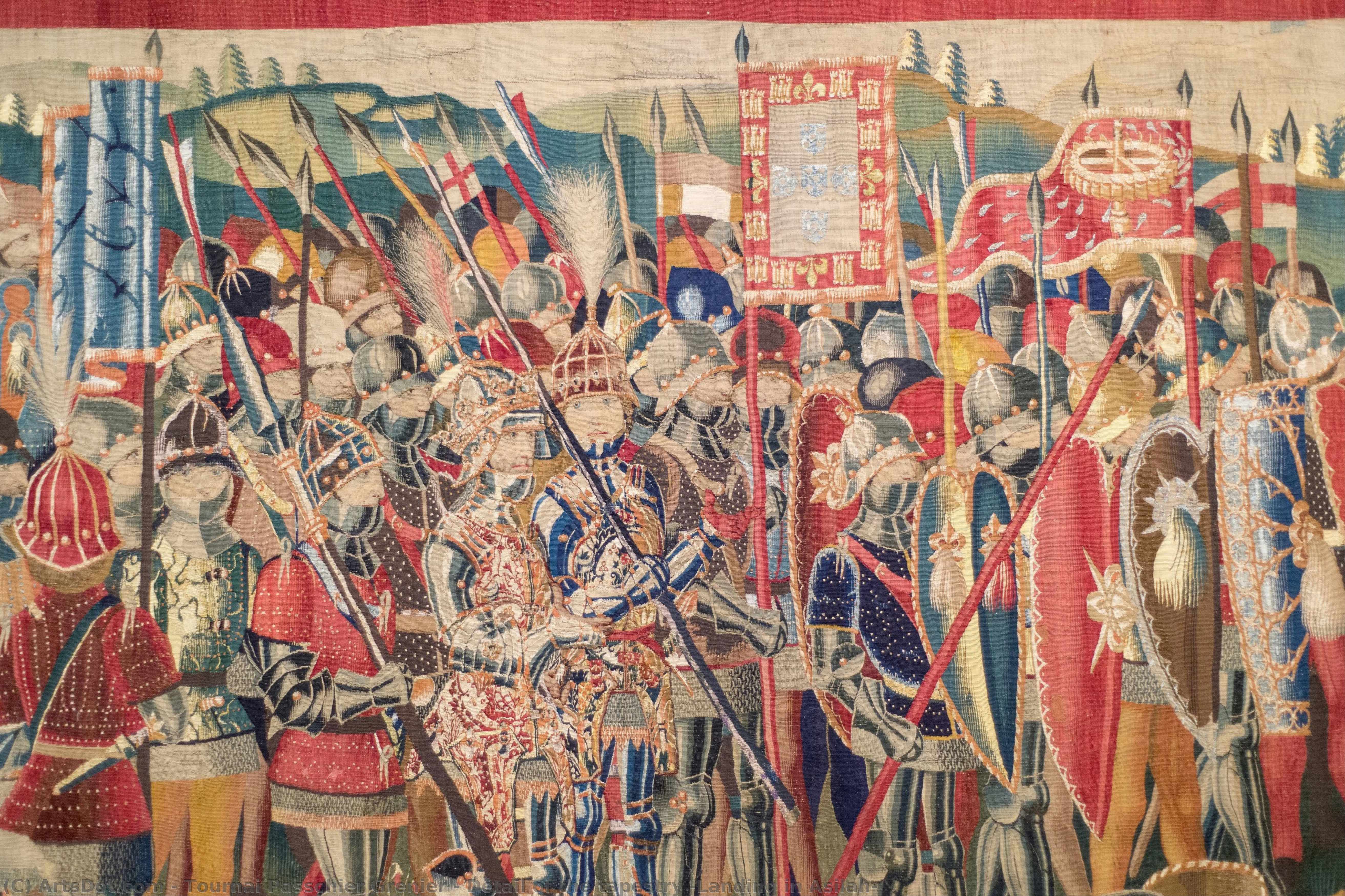 Detail Of The Tapestry “landing In Asilah” — Pasquier Grenier
