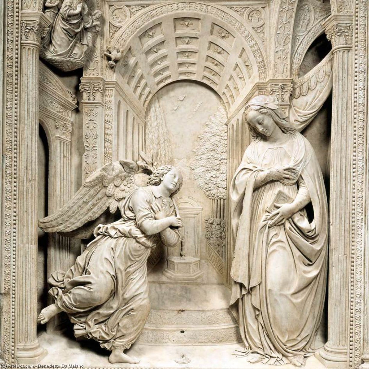 Altarpiece Of The Annunciation (detail) — Benedetto Da Maiano