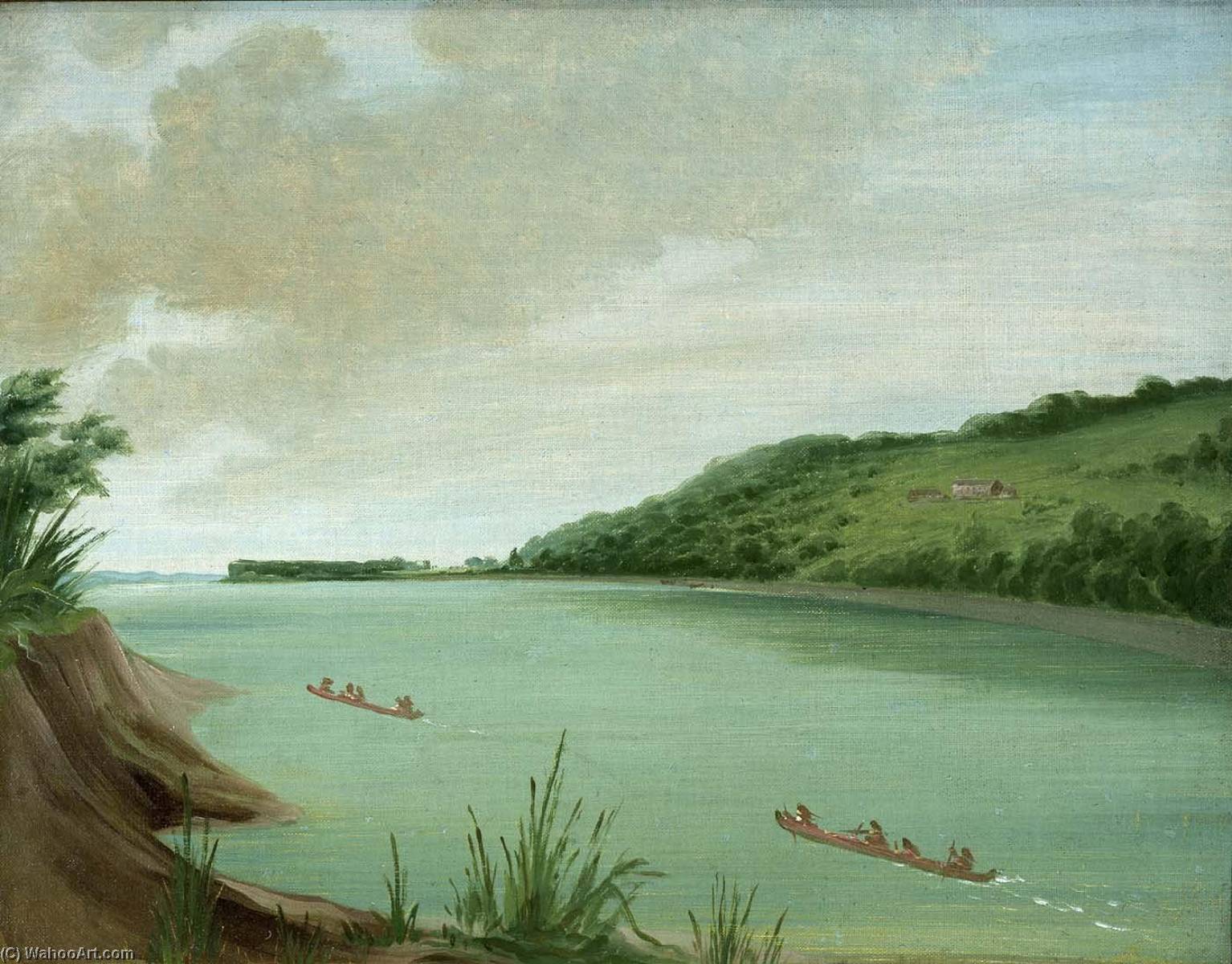 Belle Vue, Indian Agency Of Major Dougherty, 870 Miles Above St. Louis — George Catlin