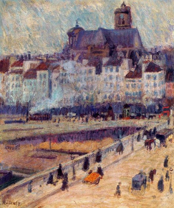 The Louis-philippe Bridge And The Saint Gervais Church — Raoul Dufy