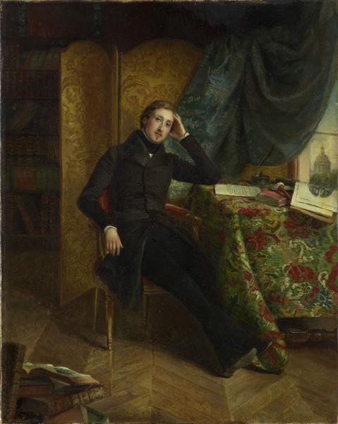 Portrait De Monsieur Paul Emile Villeneuve, Pere De Mme Grancier, A L'age De 23 Ans — Rude (fremiet) Sophie