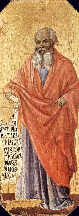 La Maestà. Jeremiah — Дучио