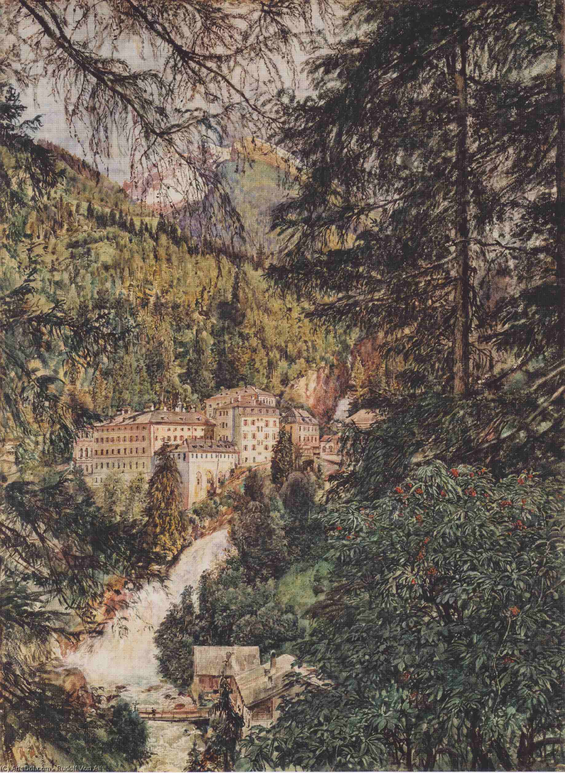View Of Bad Gastein — Rudolf Von Alt