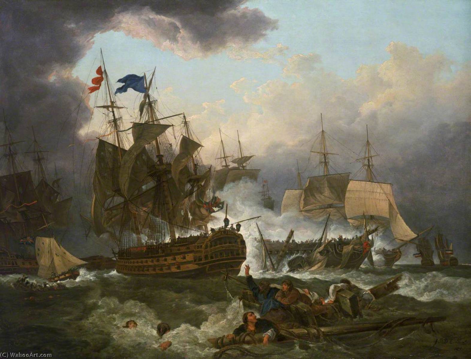 The Battle Of Camperdown, 11 October 1797 — Philip James De Loutherbourg