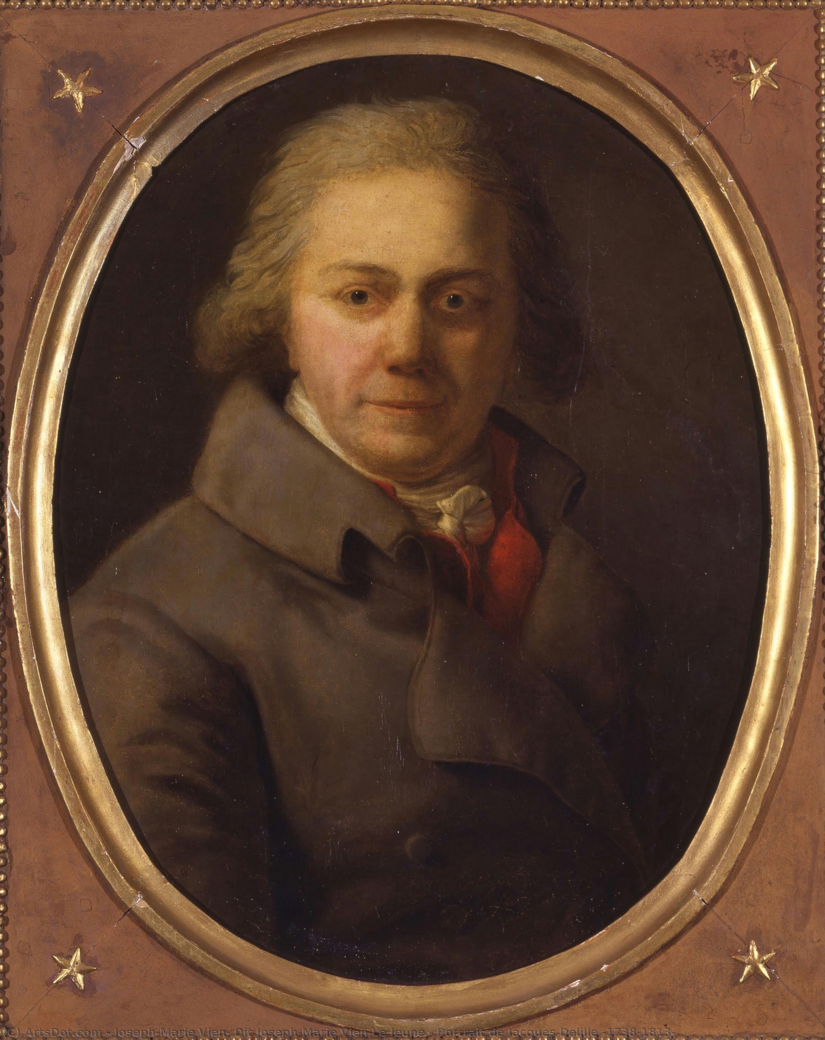 Portrait De Jacques Delille (1738-1813) — Joseph-marie Vien, Dit Joseph-marie Vien Le Jeune